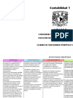 Cuadro de Inventarios Perpetuo y Analitico Equipo 8