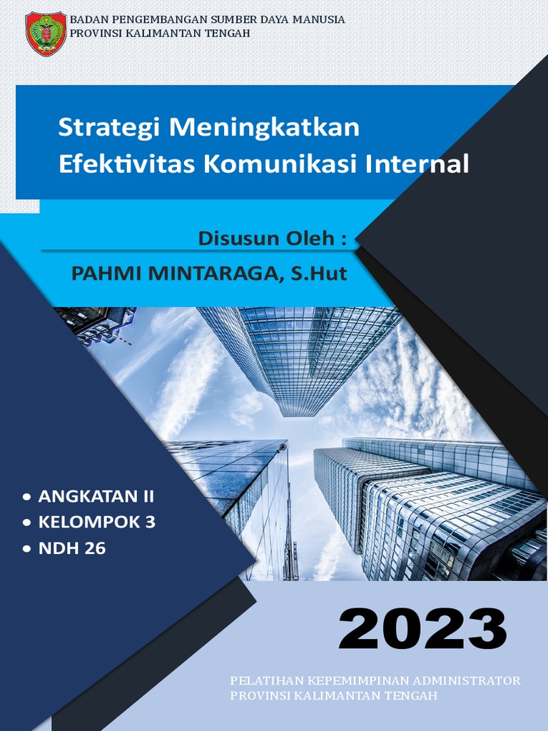 Strategi Meningkatkan Efektivitas Komunikasi Internal Pada Dinas ...