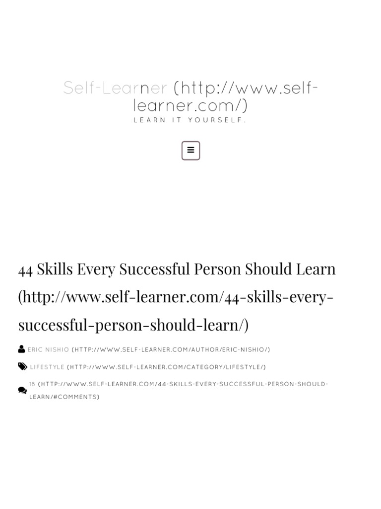 44 skills every successful person should learn pdf thought marketing
