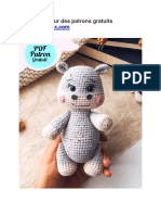 Hippopotame Amigurumi PDF Modele Gratuit Au Crochet