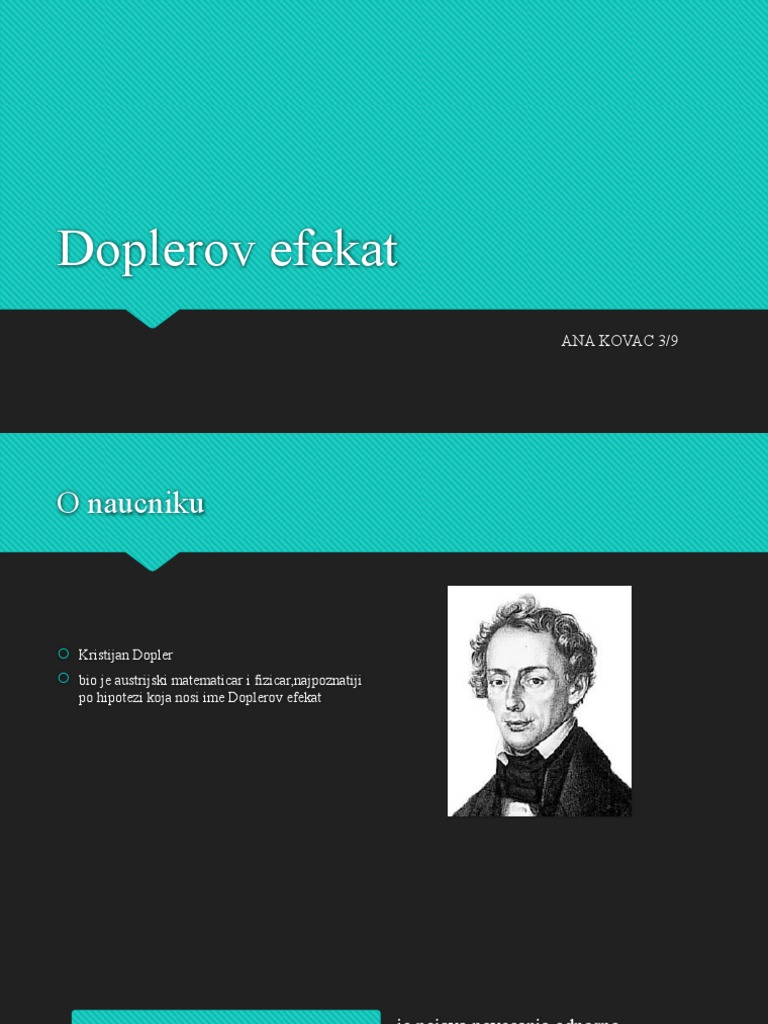 Doplerov Efekat | PDF