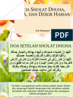 Doa Sholat Dhuha, Do'A, Dan Dzikir