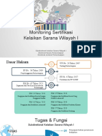 Sertifikasi Sarana Wilayah I (Ditsar)