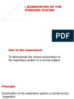 Clinical Examination of Respiratory System.......