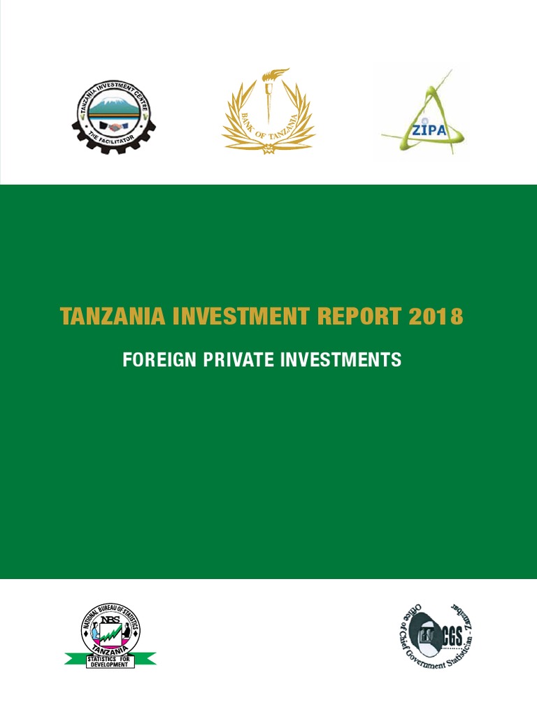 Tanzania Investment Report 2018 Insights | PDF | Foreign Direct ...