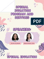 Special Education Program and Services