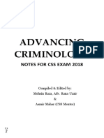 Advancing Criminology Notes