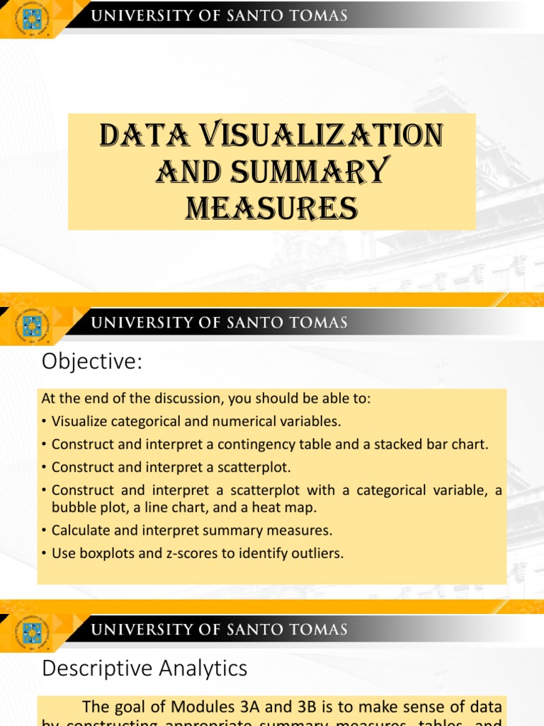Module 3A Data Visualization and Summary Measures | PDF | Histogram ...