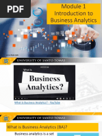 Module 1 - Introduction To Business Analytics