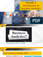 Module 1 - Introduction To Business Analytics