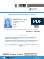 Certificado Antecedentes Penales