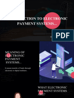 Introduction To Electronic Payment Systems...