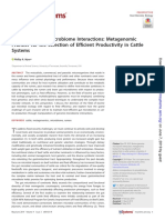 Bovine Genome-Microbiome Interactions Metagenomic