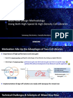 Multi-Row Design Methodology Using Both High-Speed &amp High-Density Cell Libraries