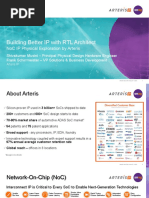 Building Better IP With RTL Architect NoC IP Physical Exploration by Arteris