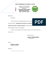 Approval Sheet and Letter To Conduct Thesis 1