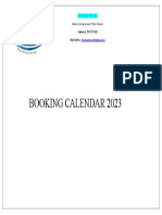 Booking Calendar 2023