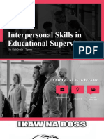 Interpersonal Skills in Educational Supervision