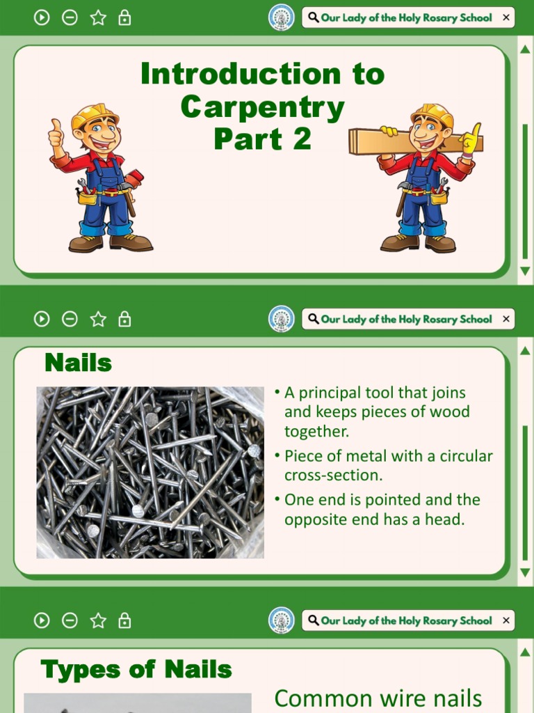 Introduction to Carpentry Part 2 | PDF