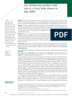 Olfactory Dysfunction Predicts Early Transition To A Lewy Body Disease in Idiopathic RBD