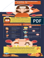 Blue Illustration Tips To Avoid Covid 19 Infographic