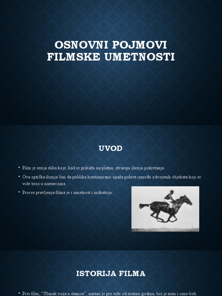 Osnovni Pojmovi Filmske Umetnosti | PDF