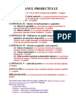 Agricultura Anul III - Planul Proiectului