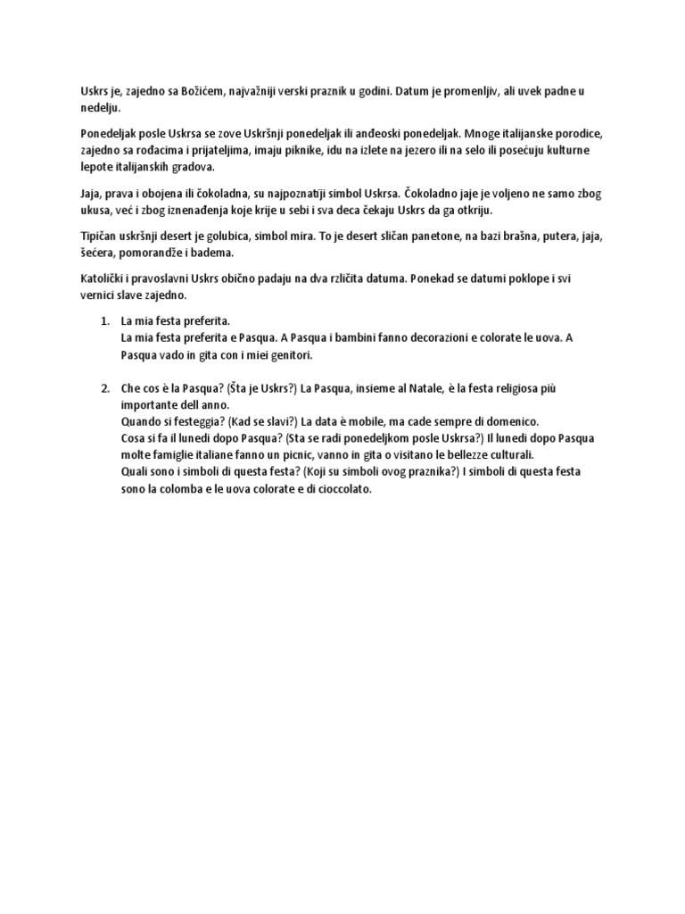 Italijanski | PDF