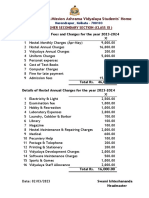 Details of Annual Fees and Charges For The Year 2023 2024 (Class XI)