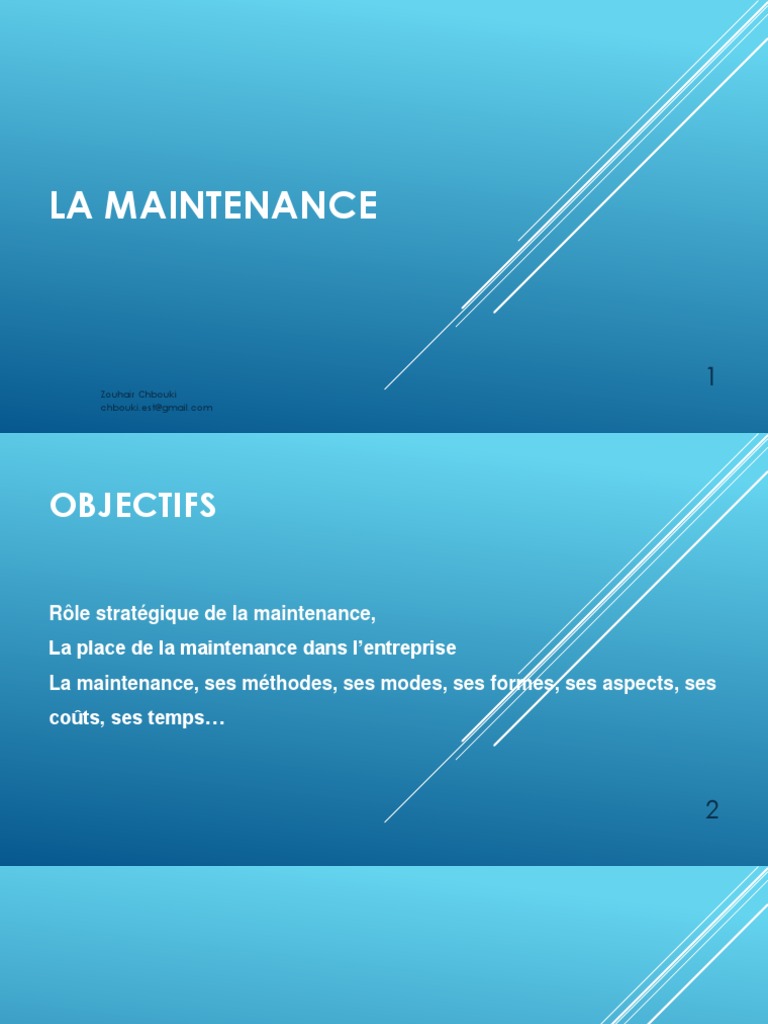 Rôle stratégique et formes de maintenance | PDF | Business | Sécurité