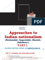 Approaches Indian Nationalism - Part 1