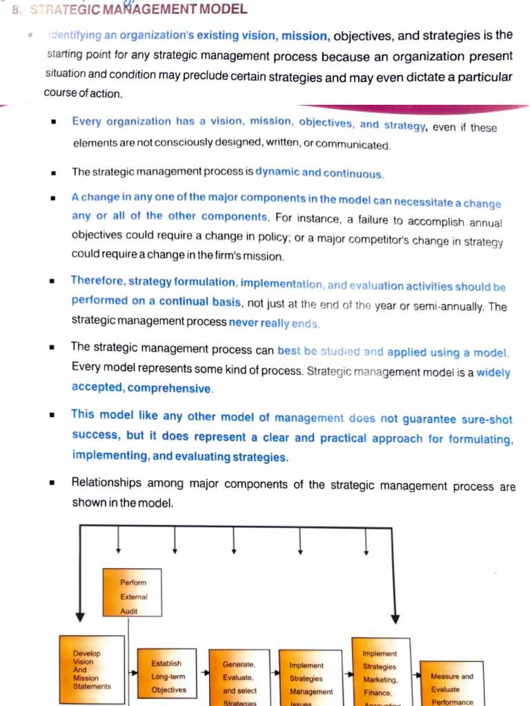Strategic Management Model | PDF | Strategic Management | Cognition