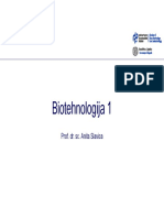 Biotehnologija 1 Predavanje 3 Bez DZ