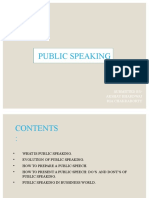 Public Speaking