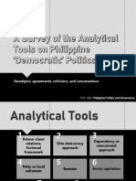 2 POS 1204 Analytical Tools On Philippine 'Democratic' Politics