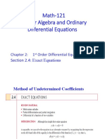 Exact, Homogeneous, Substitution Method3