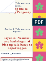 Q3 - Aralin 4 - Tula Hele NG Ina Sa Kanyang Panganay