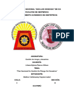 Semana 4 Plan Nacional de Gestion de Riesgo de Desastre Mallma Canahuaray Dayana Isabel