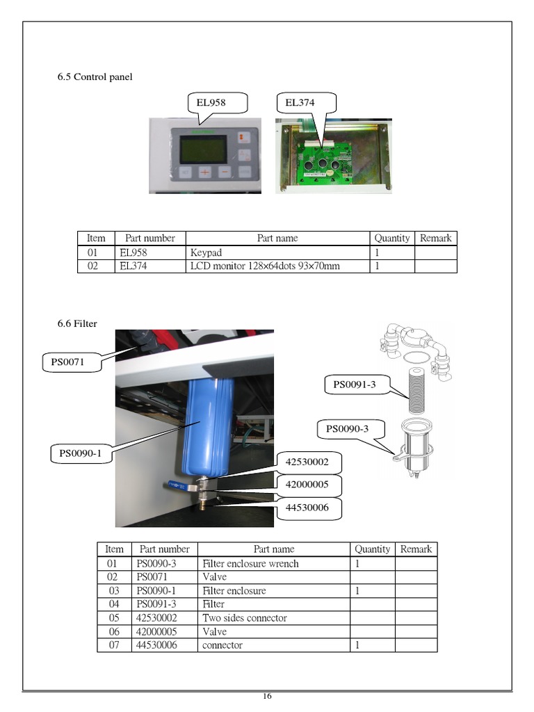 CTP/CTcP Parts List and Specifications | PDF | Manufactured Goods ...