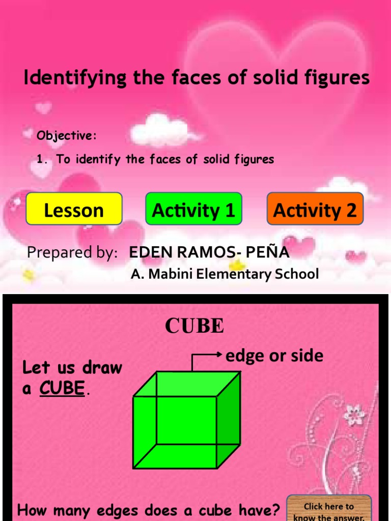 Math6 q4 Identifying Face of Solid Figures PDF Vertex (Geometry) Euclid