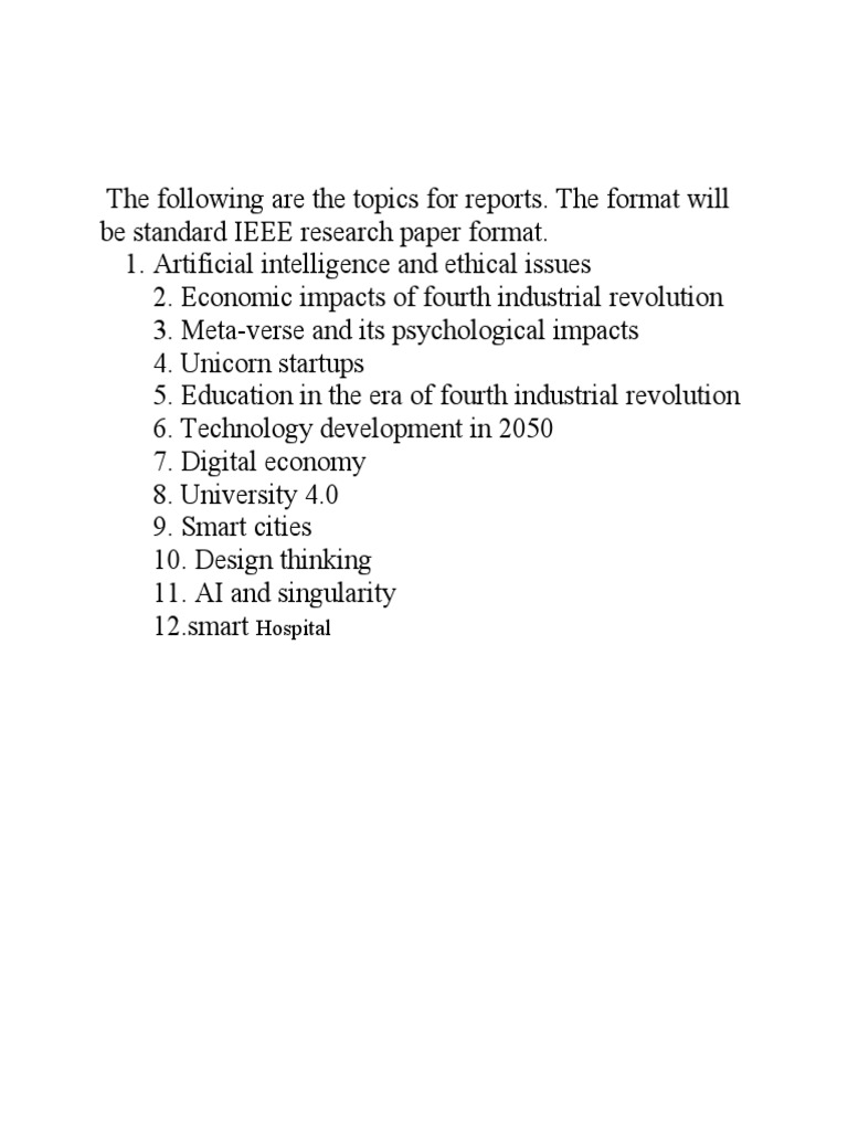 Tech Trends & Future Impacts | PDF