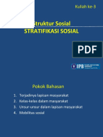 Struktur Sosial - Stratifikasi Sosial