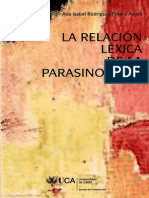 La Relación Léxica de La Parasinonimia - Ana Isabel Rodriguez Piñero Alcala