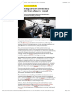 Self-Driving Car Users Should Have Immunity From Offences - Report - Self-Driving Cars - The Guardian