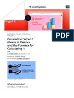 Correlation - What It Means in Finance and The Formula For Calculating It