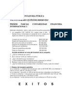 Primer Parcial Contabilidad Financiera Internacional I2023-1