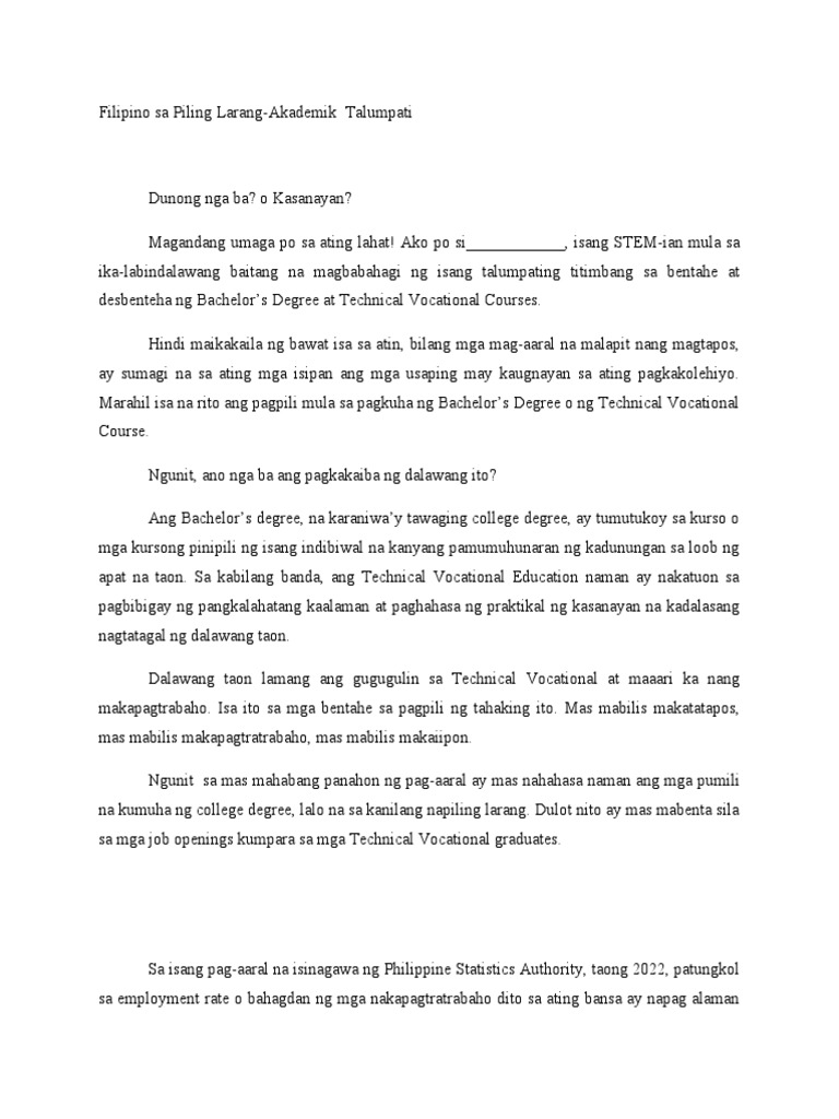 talumpati-bachelor-s-degree-vs-tech-voc-pdf