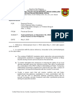 Comments Inputs On Resolution No. 2023-009 of The League of The Province of The Philippines