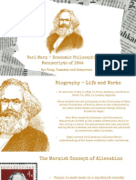 Karl Marx Economic Philosophic Manuscripts of 1844