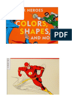 Superman in Super Heroes Color and Shapes Book